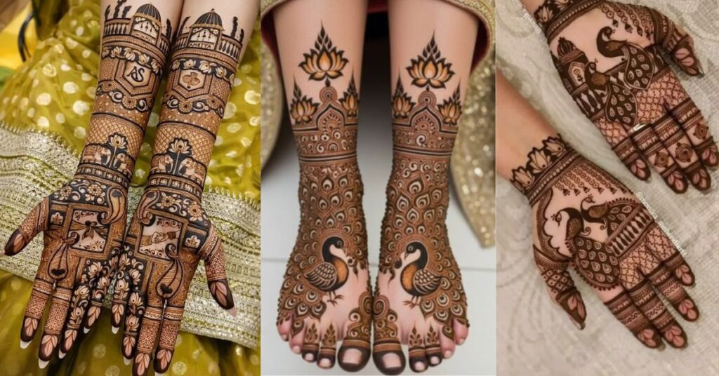 traditional rajasthani bridal mehndi designs full hand intricate henna patterns