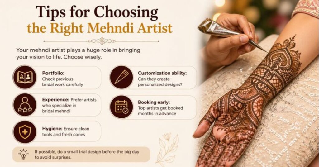 tips for choosing the right mehndi artist bridal mehndi designs dulhan henna guide