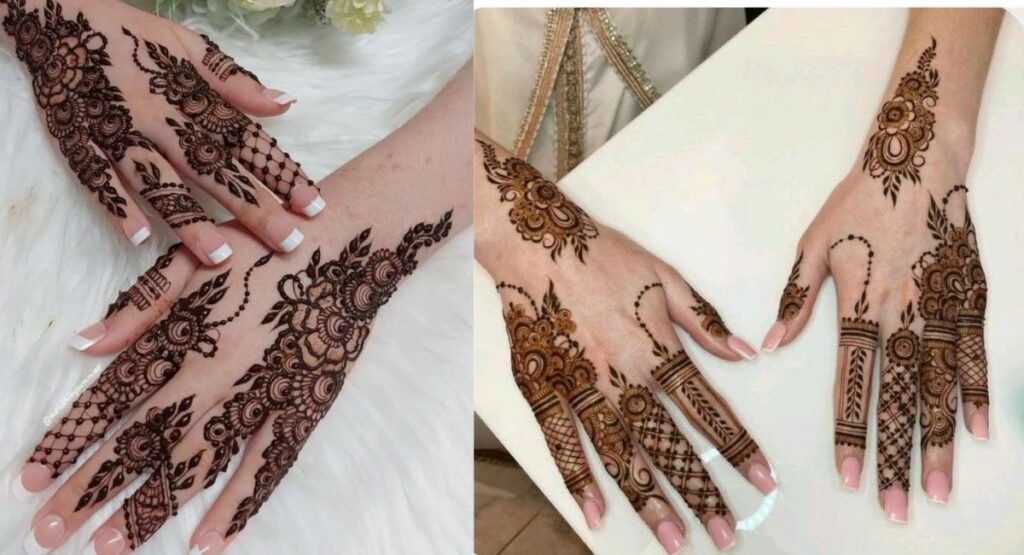 why two hand mehndi design is so popular elegant symmetrical henna design both hands festive bridal cultural beauty balanced look