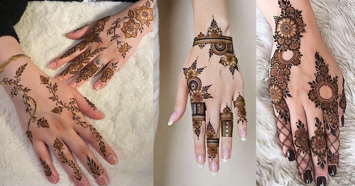 back hand mehndi designs 2026 trendy bridal arabic patterns