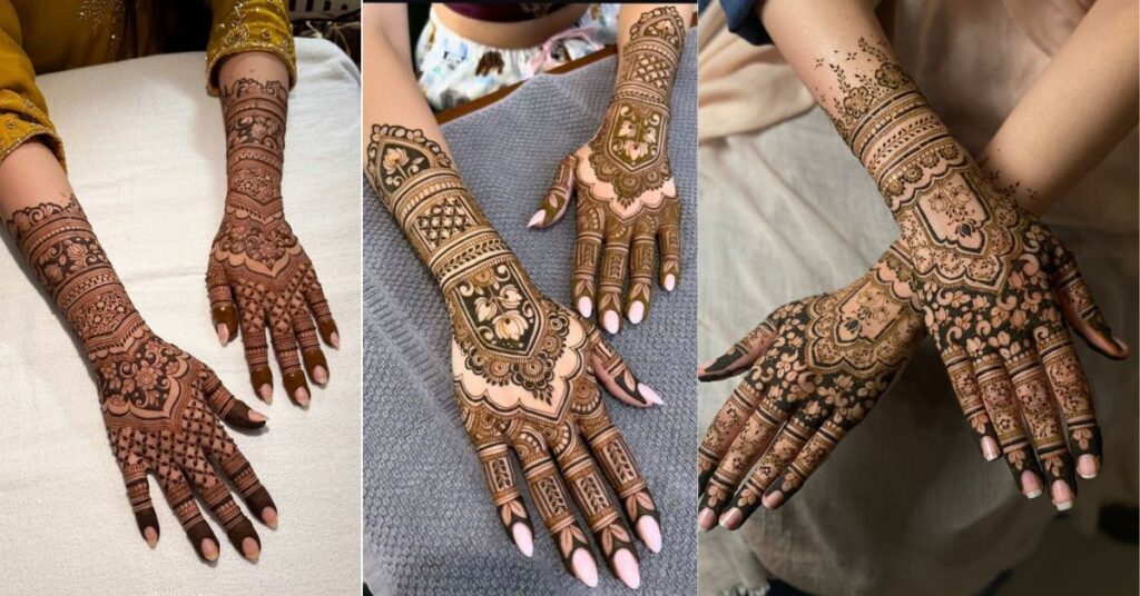 bridal back hand mehndi designs full intricate pattern