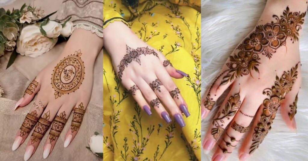 minimalist back hand mehndi design simple modern