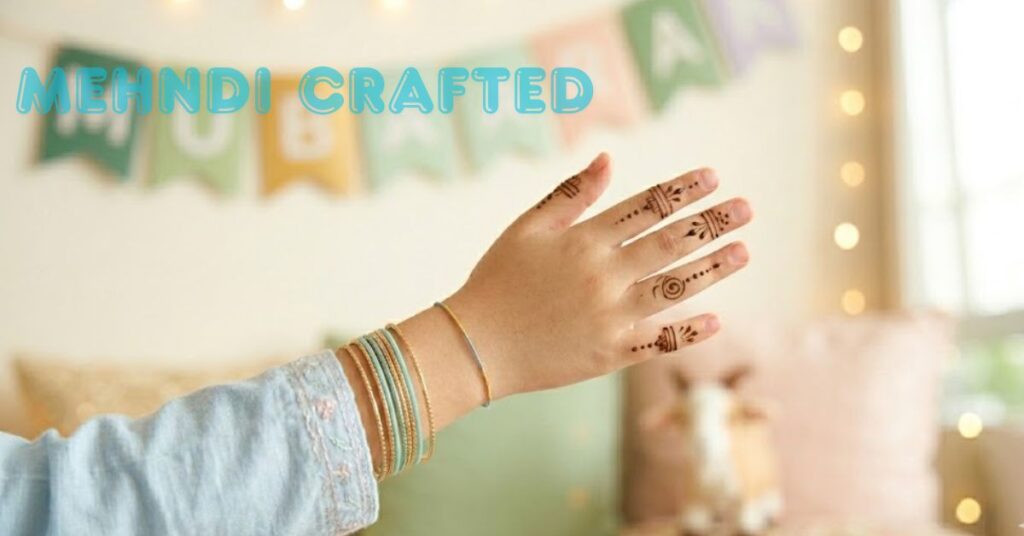 Finger mehndi designs for kids simple Eid henna for little girls