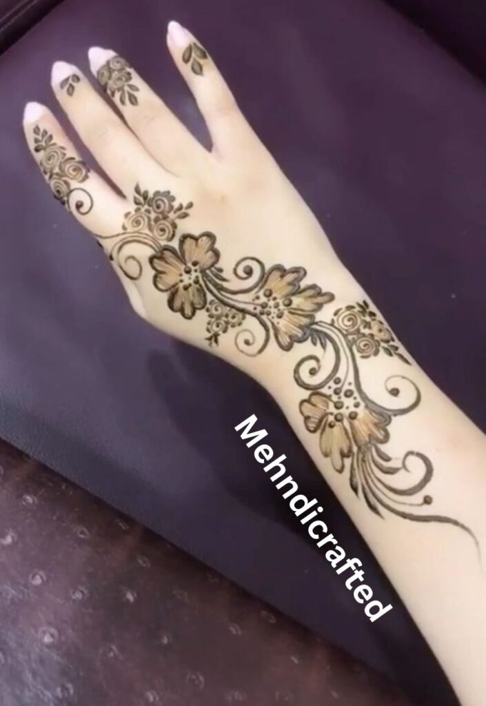 Indo Arabic fusion mehndi design for Eid ul Adha 2026 elegant easy henna style