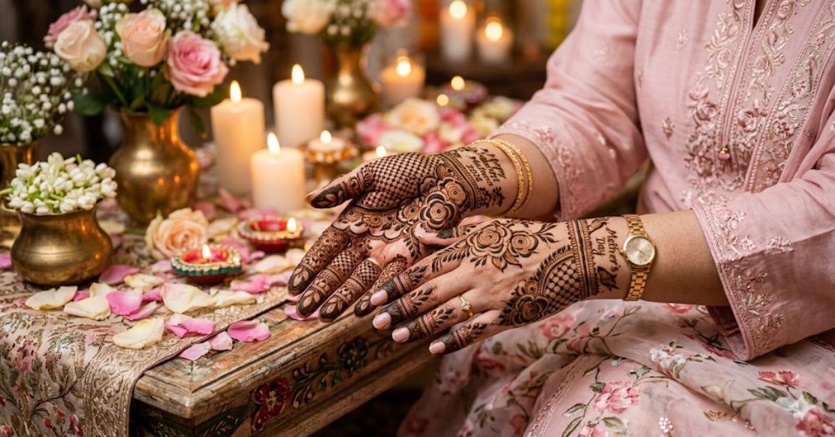 mother’s day mehndi designs 2026 elegant floral henna style