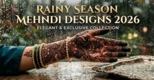 Rainy Season Mehndi Designs 2026 – Monsoon Elegance with Waterproof Beauty Trends