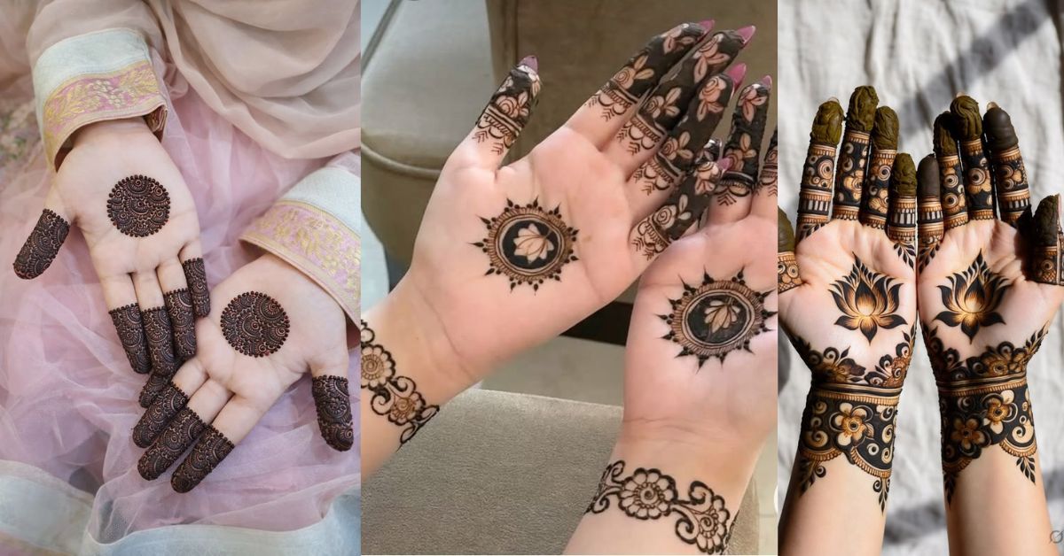 Elegant Two Palm Mehndi Designs for weddings and Eid 2026