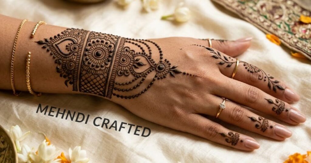 Bracelet wrist mehndi design.