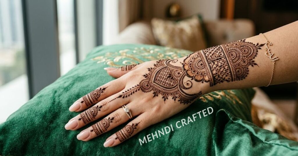 Modern Arabic mehndi design
