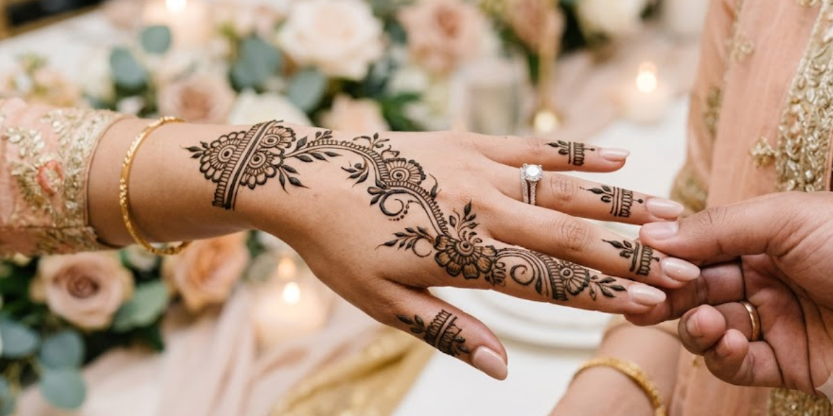 Engagement Mehndi Designs 2026 latest bridal elegant hand mehndi design