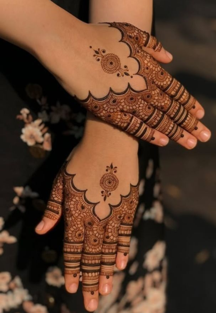 Finger Engagement Mehndi Designs 2026 minimal stylish ring patterns