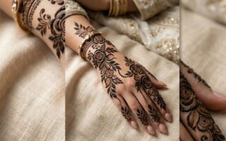 Half Hand Mehndi Designs 2026 elegant Arabic floral henna featured design.