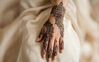Khafif Mehndi Designs 2026 elegant Arabic floral henna featured design on hand