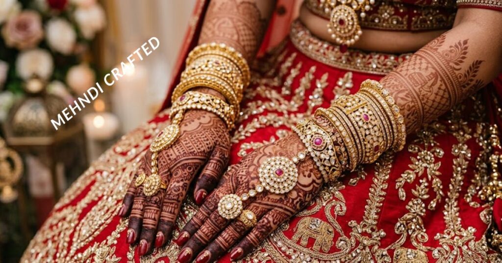 Luxury bridal mehndi design.