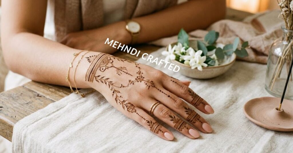 Pinterest style mehndi design.