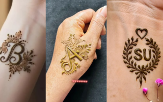 Simple Name Mehndi Designs 2026 elegant floral bridal hand design