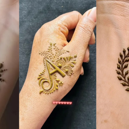 Simple Name Mehndi Designs 2026 elegant floral bridal hand design