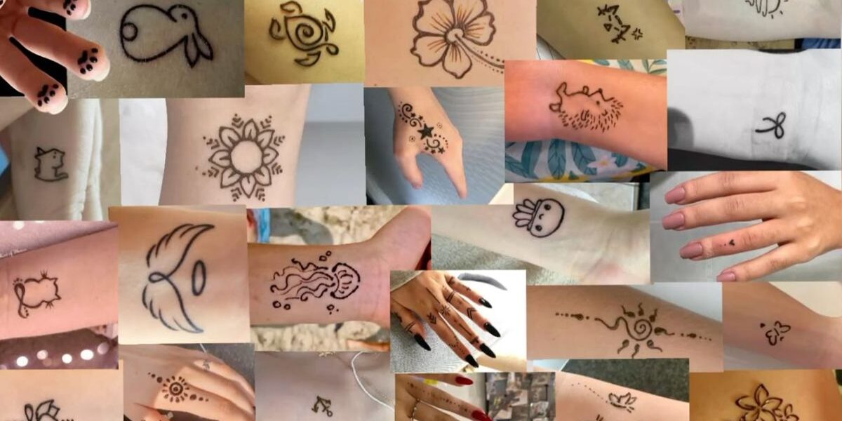 Stunning modern henna tattoo designs featured for 2026 blog by Mehndi Crafted showing elegant Arabic and minimal mehndi styles