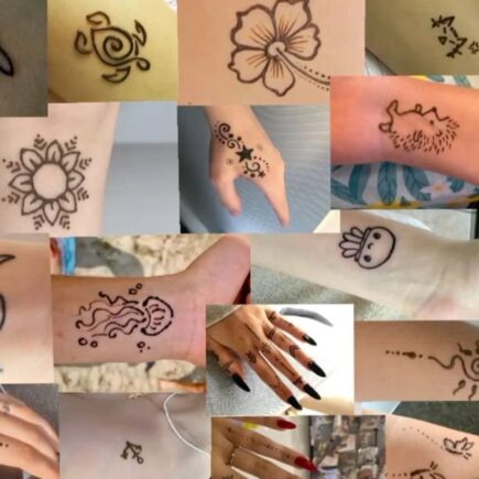Stunning modern henna tattoo designs featured for 2026 blog by Mehndi Crafted showing elegant Arabic and minimal mehndi styles