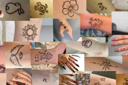 Stunning modern henna tattoo designs featured for 2026 blog by Mehndi Crafted showing elegant Arabic and minimal mehndi styles