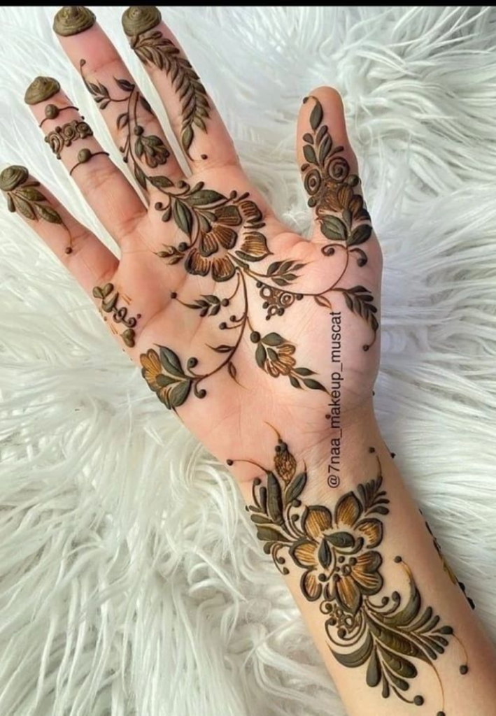 Arabic Front Hand Mehndi Designs 2026 with elegant floral motifs and modern henna patterns