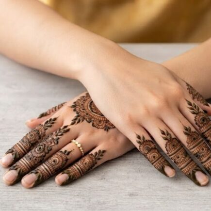 Royal Finger Mehndi Design 2026 elegant luxury finger henna pattern