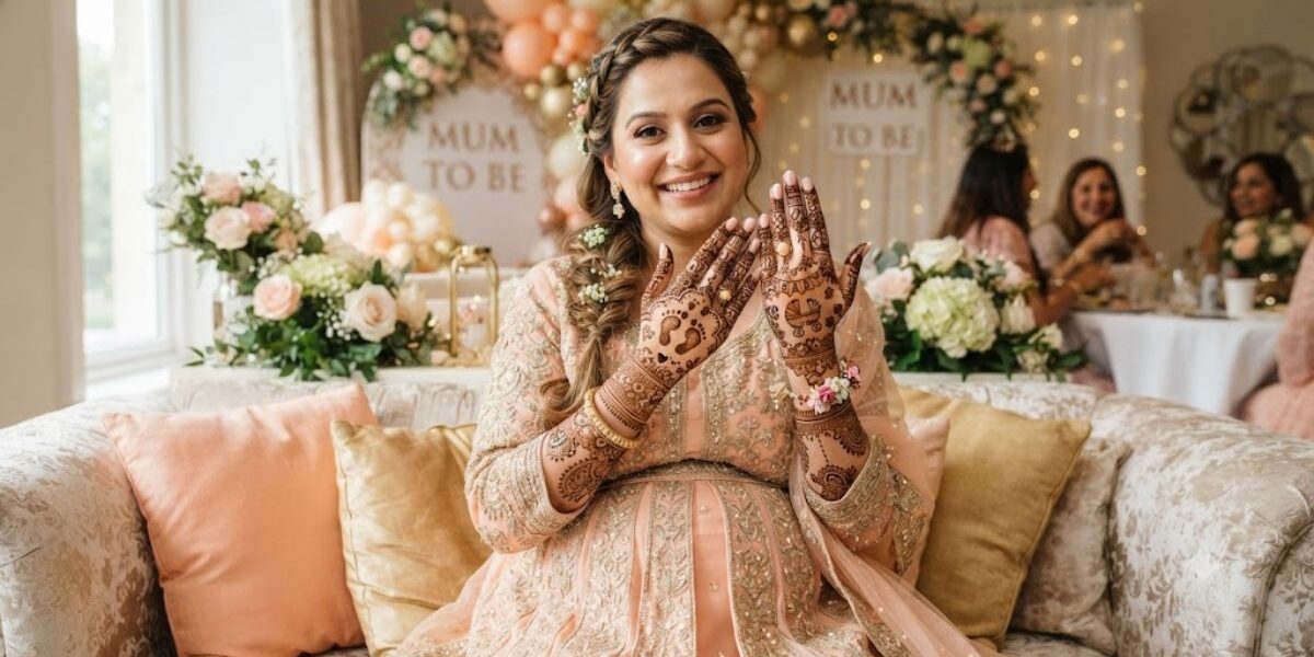 Baby Shower Mehndi Designs 2026 with beautiful pregnancy henna patterns on hands