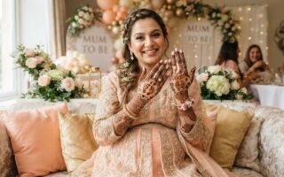 Baby Shower Mehndi Designs 2026 with beautiful pregnancy henna patterns on hands