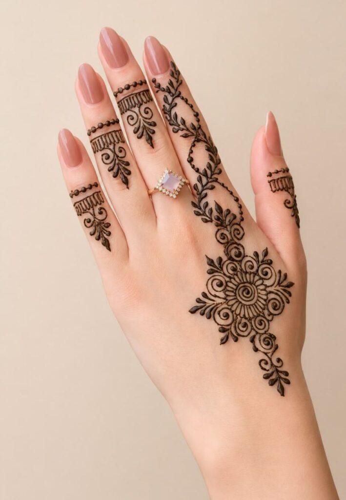 Benefits of Choosing Minimal Mehndi Designs with elegant simple henna patterns for stylish hand decoration