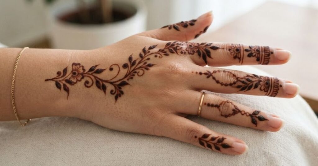 Simple Pakistani Mehndi Designs for everyday occasions