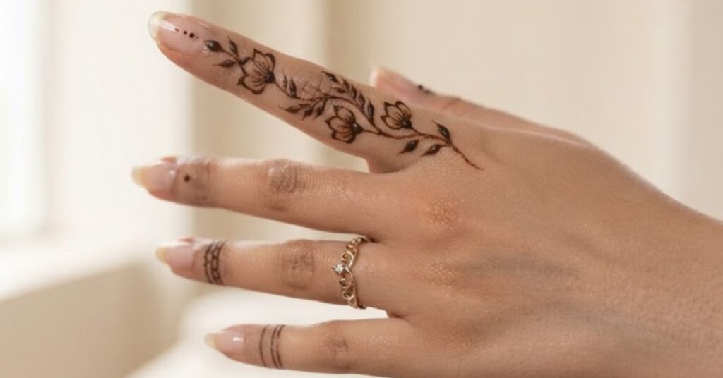Benefits of choosing simple finger mehndi patterns with elegant minimal henna designs