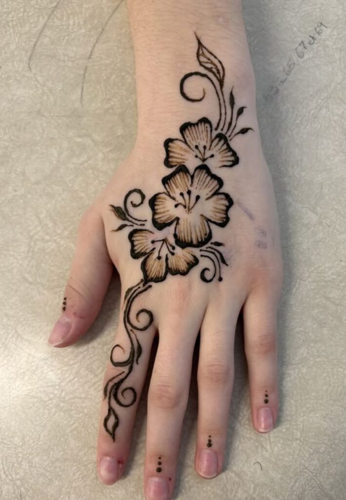 Cute Small Mehndi Designs for festivals