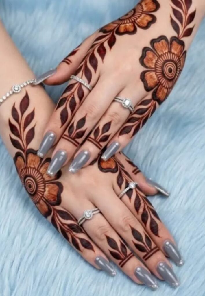 trending easy mehndi designs for 2026 simple henna patterns including floral Arabic finger bracelet and minimal modern mehndi styles for beginners elegant hand art trends