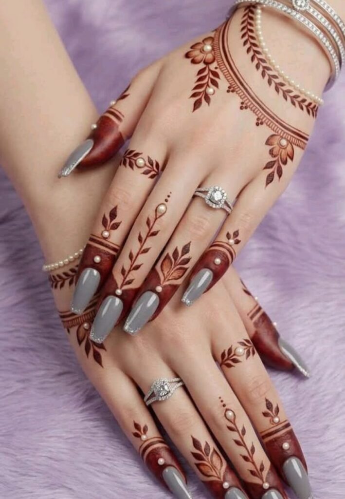 Jewelry style bracelet Gen Z henna designs 2026 for modern girls