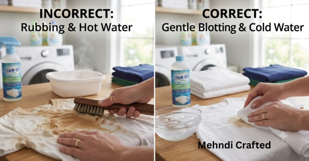Common mistakes that can make henna stains harder to remove