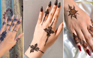 easy mehndi designs for beginners simple and beautiful henna ideas 2026 floral Arabic finger and bracelet mehndi patterns for beginners