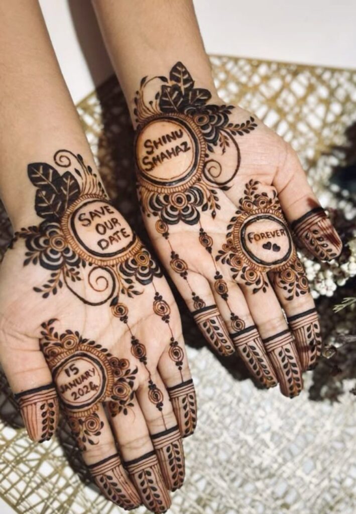 Front Hand Birthday Mehndi Designs with elegant floral patterns and stylish henna artwork