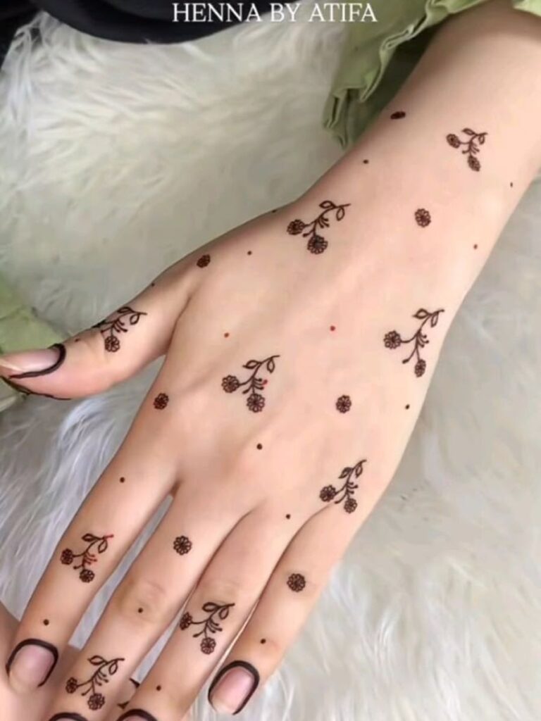 Full Hand College Girl Mehndi Designs with detailed traditional henna artwork
