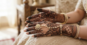 Gulf Style Bold Floral Henna Patterns That Make Your Hands Look Royalty on elegant female hands