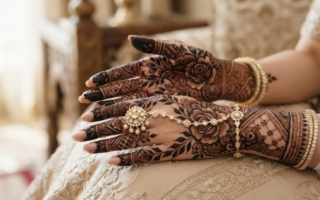 Gulf Style Bold Floral Henna Patterns That Make Your Hands Look Royalty on elegant female hands
