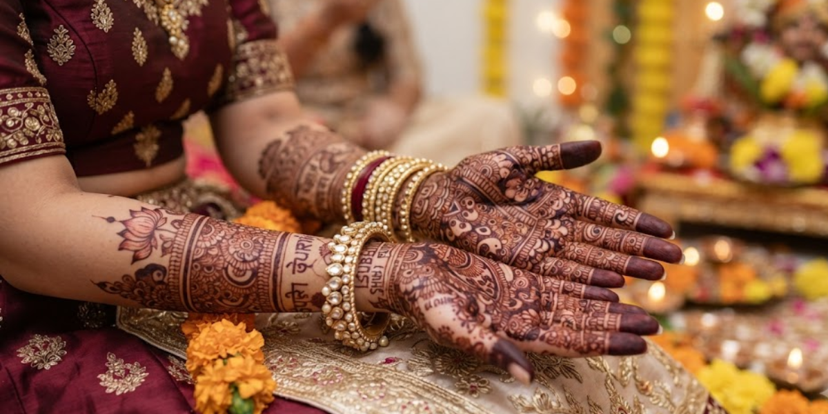 Guru Purnima Mehndi Designs with traditional Indian henna patterns