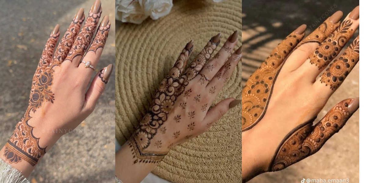 Half hand mehndi design 2026 featuring elegant Arabic floral and mandala henna pattern with modern stylish bridal look.