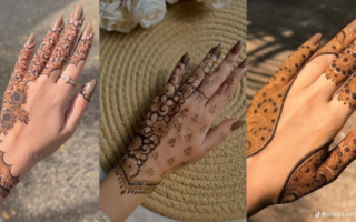 Half hand mehndi design 2026 featuring elegant Arabic floral and mandala henna pattern with modern stylish bridal look.