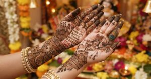 Janmashtami Mehndi Designs with Krishna Theme Henna Art