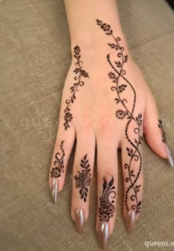 Simple mandala henna design