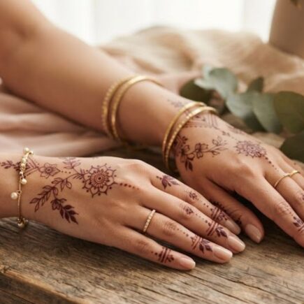 Minimal Mehndi Designs 2026 with elegant floral patterns on hands, simple and modern henna art inspiration