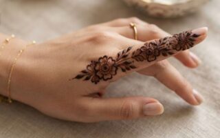 One Finger Mehndi Designs 2026 elegant simple finger henna patterns