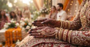 Beautiful Pakistani Mehndi Designs featuring traditional floral henna patterns and bridal hand art