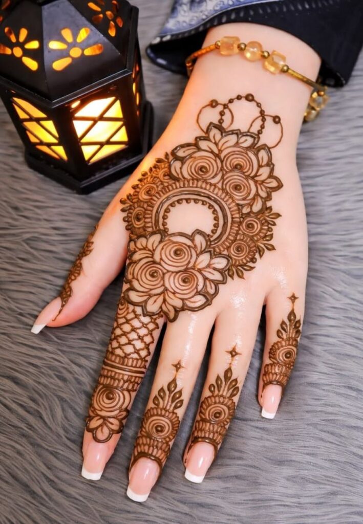Personalized Birthday Mehndi Designs with custom initials, names, and unique henna artwork