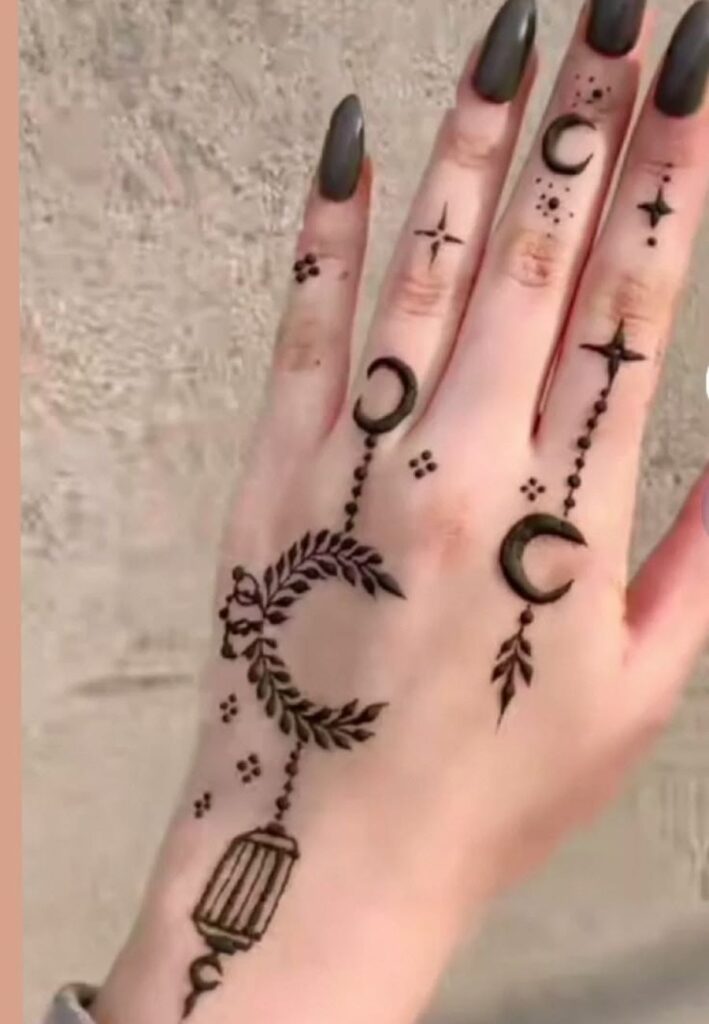 Simple Rabi al-Awwal Mehndi Design 2026 for beginners with easy floral Arabic henna patterns